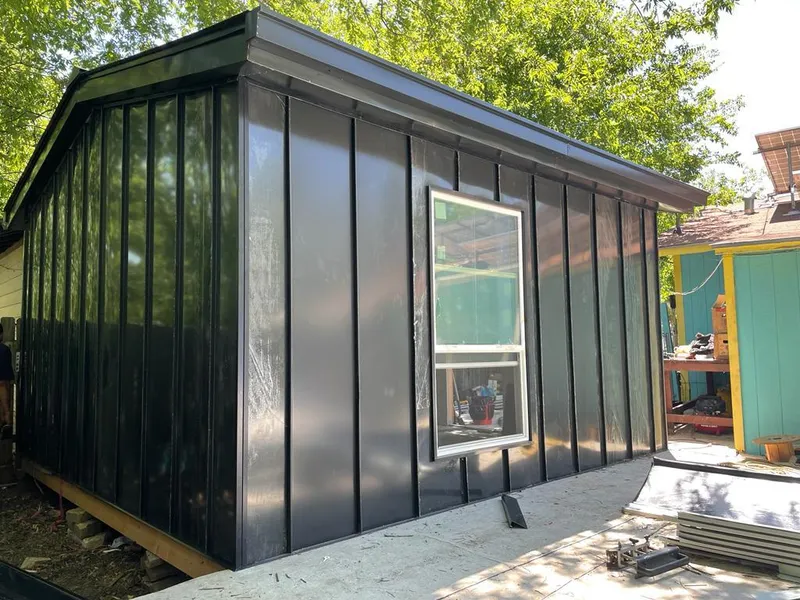 Black standing seam metal wall panels for Metal Roof Installation in Pleasant Prairie